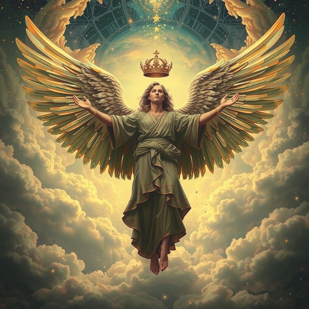 Angel Gabriel in Baroque Style