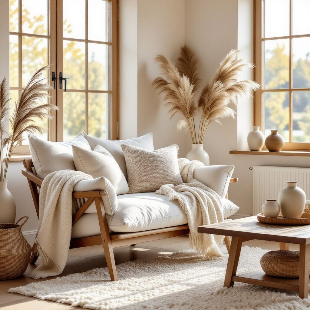 Cozy Reading Nook in Photorealistic Style