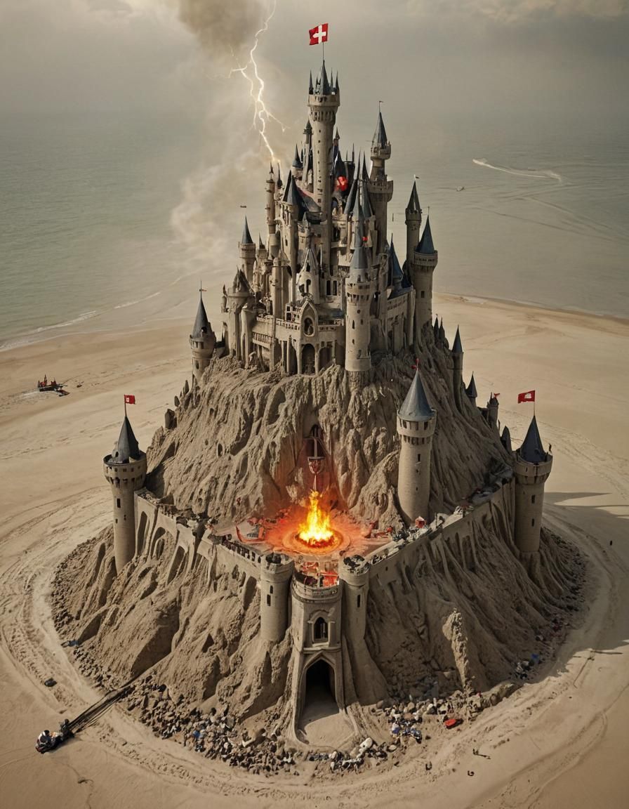 🌩ELECTRICITY-SAND-CASTLE🌩
》》A TOWERING SAND-CASTLE COMPLET...