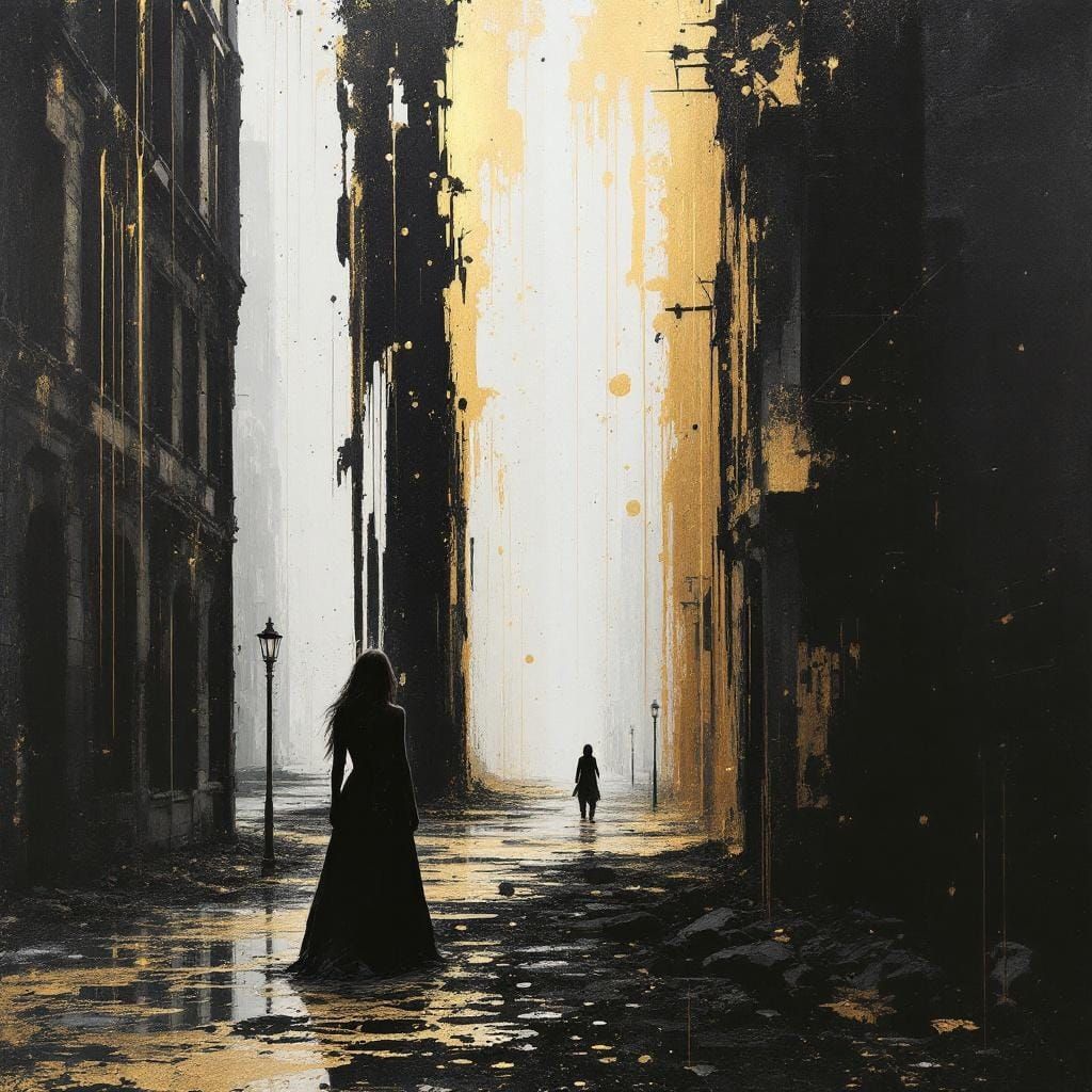 Decaying Medieval Manuscript in Corrupted Sacred Realism