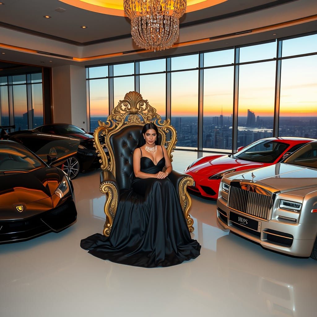 Regal Glamour in a Luxury Car Collection