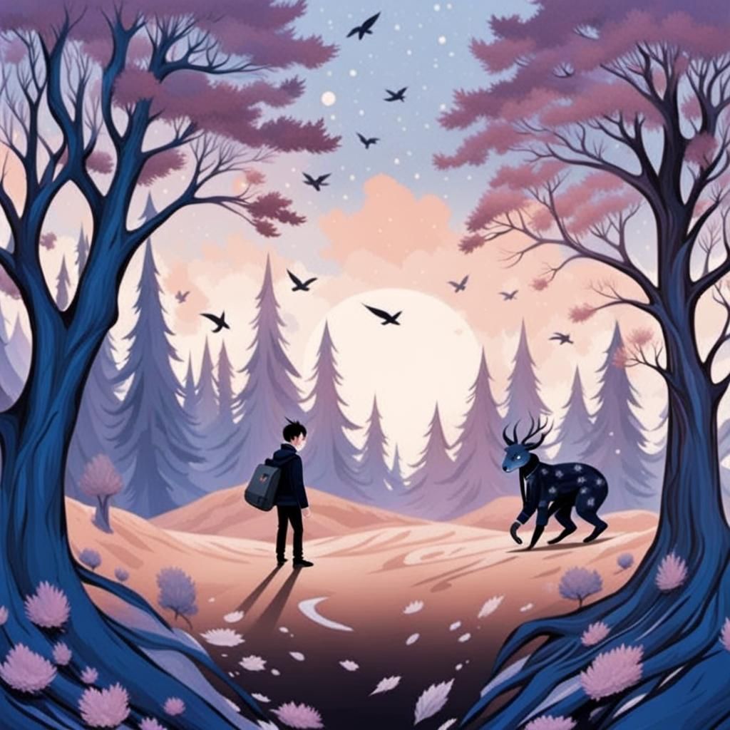 Celestial Gathering on a Vibrant Green Field