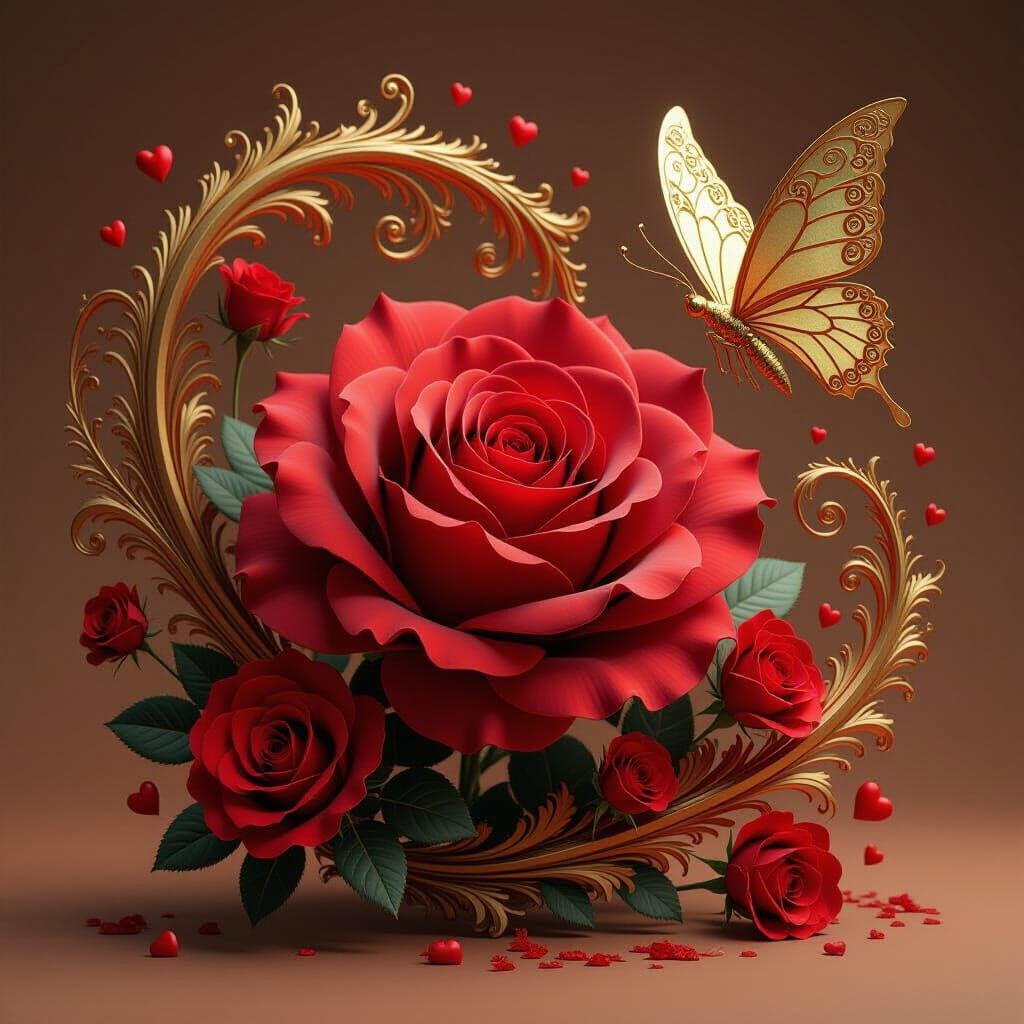 A stunning artwork that captivates the viewer with its intri...