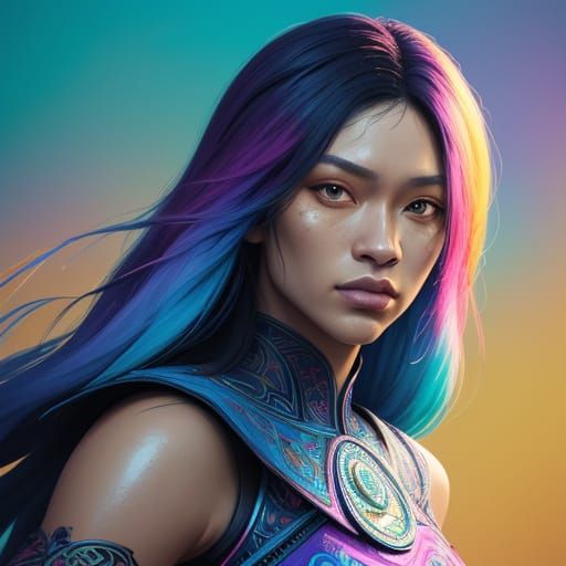 Kianna Stands With Love: Hyperrealistic Concept Art