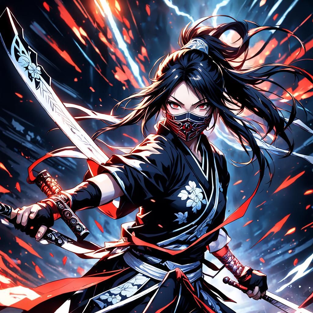 Japanese Girl Battles Rakion Enemies in Anime Style