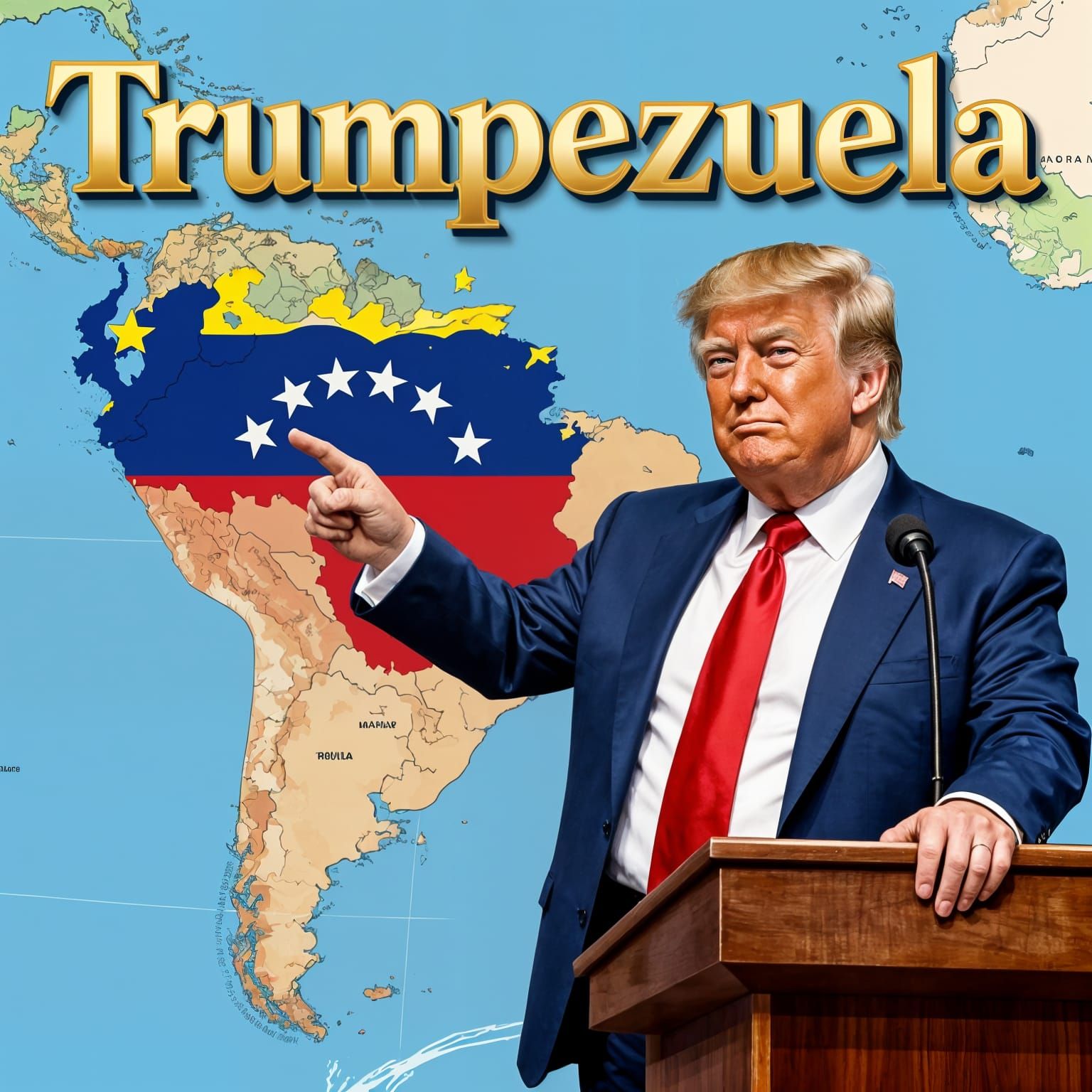 Donald Trump Renames Venezuela to Trumpezuela