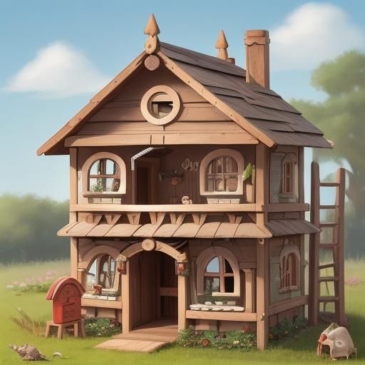 AI Generated Image of a Mouse House