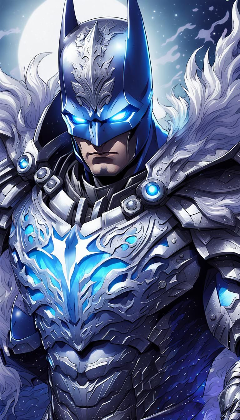 Batman in Kirin Armor: Anime-Style Digital Art