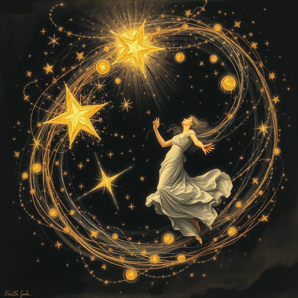 Celestial Bodies Perform Cosmic Dance in Hyperdetailed Charc...