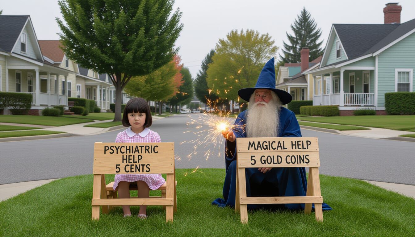Lucy and the Wizard: affordable advice, priceless spells