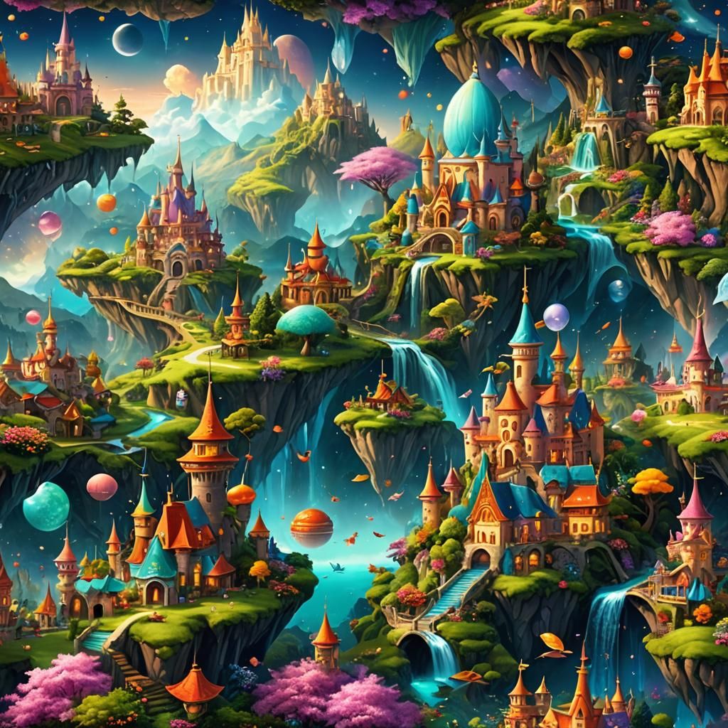 Ethereal Fantasy Dreamscape Generated by AI