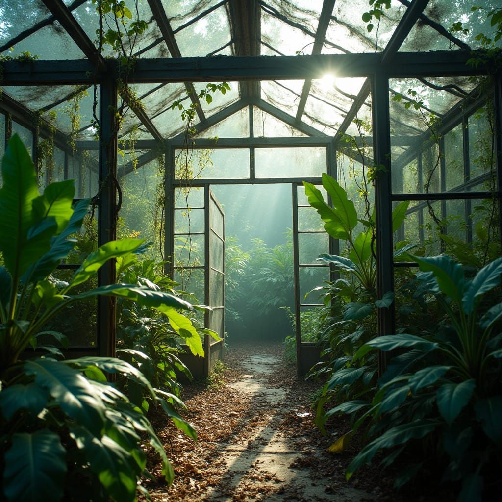 Forgotten Jungle Greenhouse Meets Overgrown Wilderness