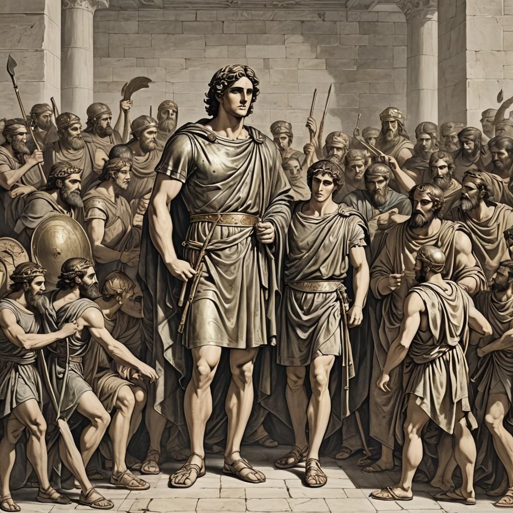 Alexander the Great and Diogenes Artwork