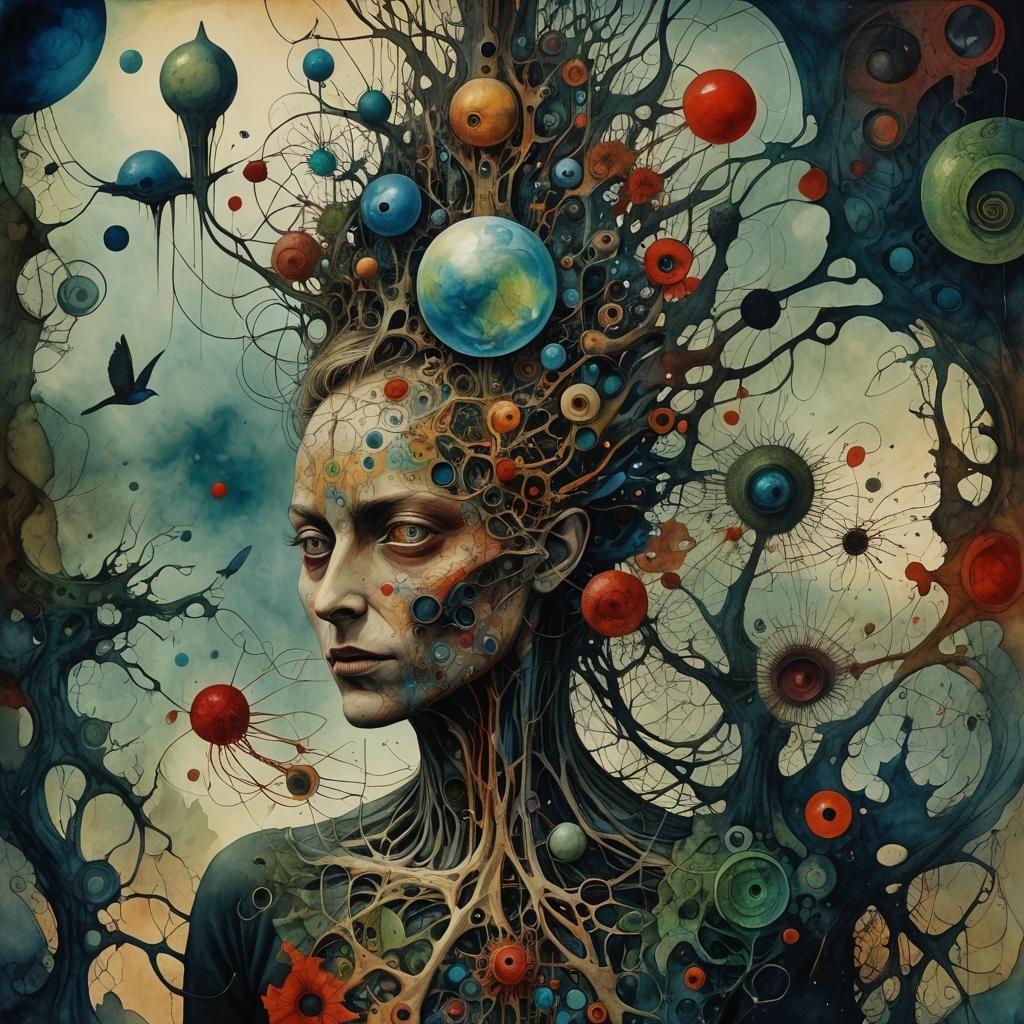 Dreamlike Surrealism in Warm Colors, Digital Art