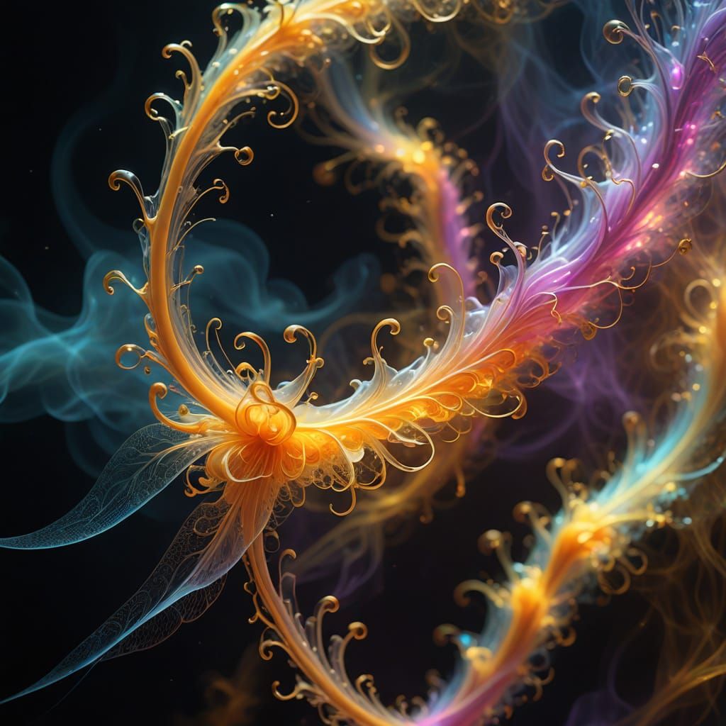 Spectral Wisp in Dreamlike Surrealism