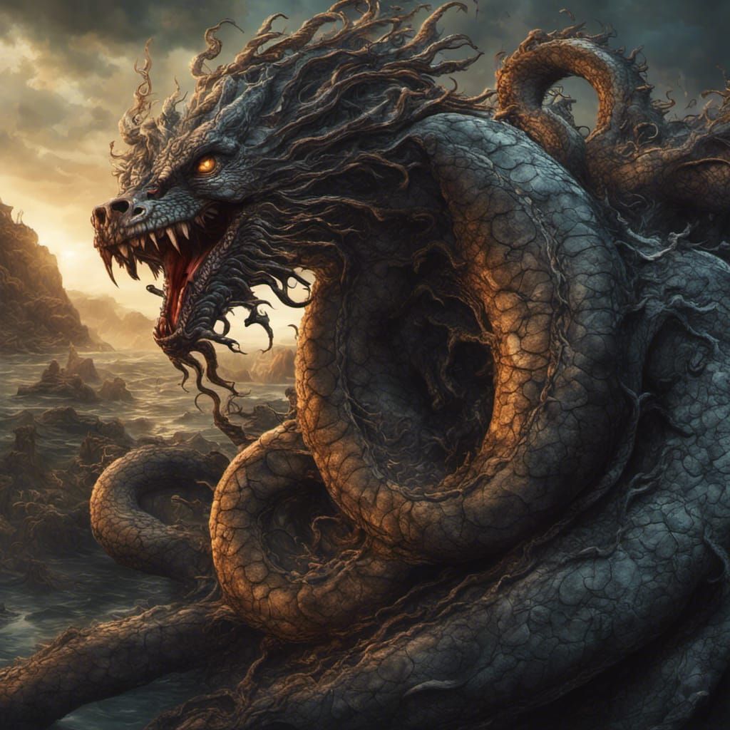 Hyperrealistic Hydra with Intricate Details in HDR