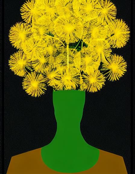 dandelions altar piece by Egon Schiele Andy Warhol portait c...