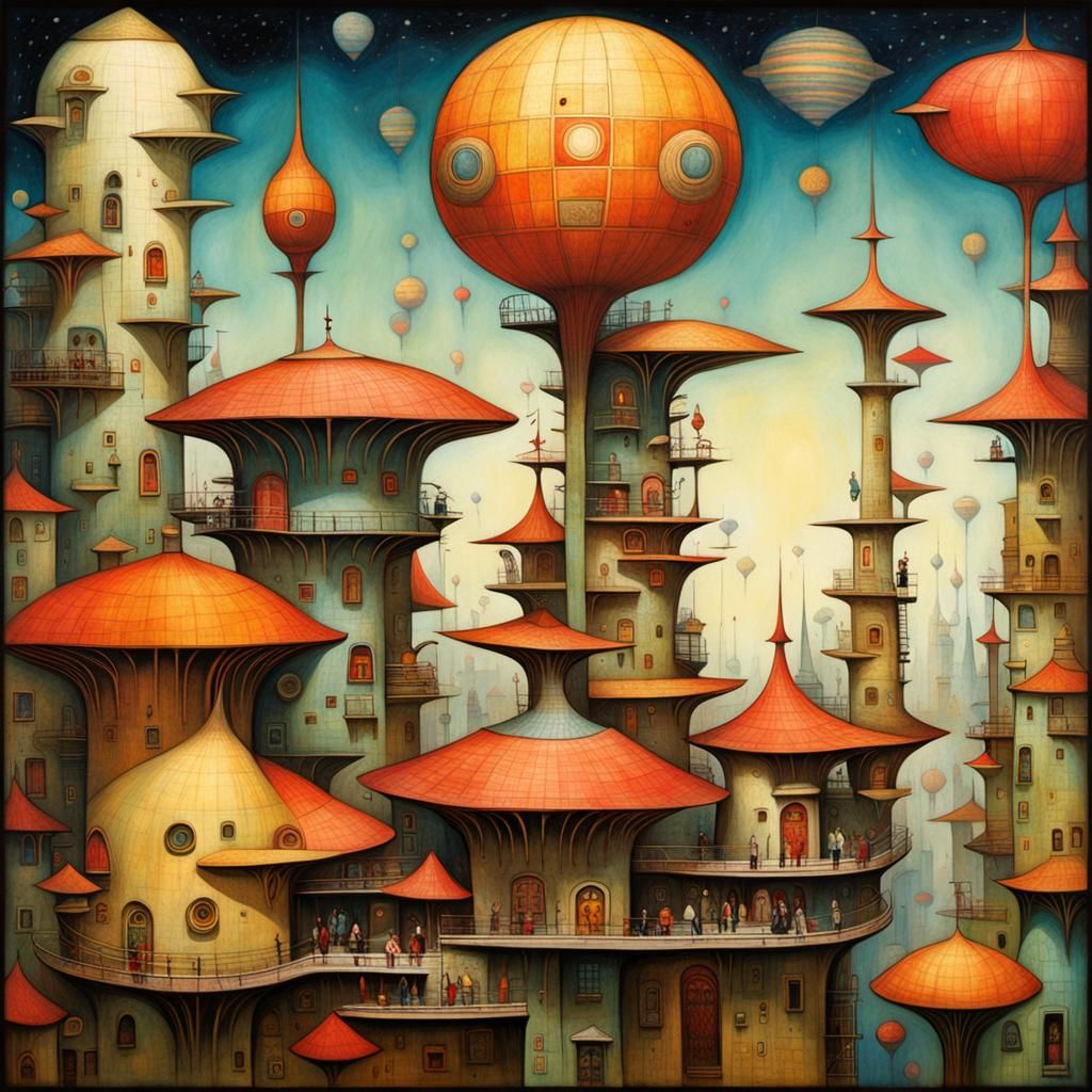 Whimsical Fantasy Architecture Inspired by Masters