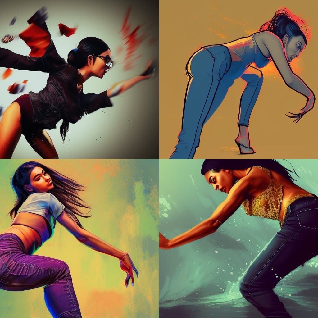 Hyperrealistic Woman with Dramatic Lighting and Vivid Colors