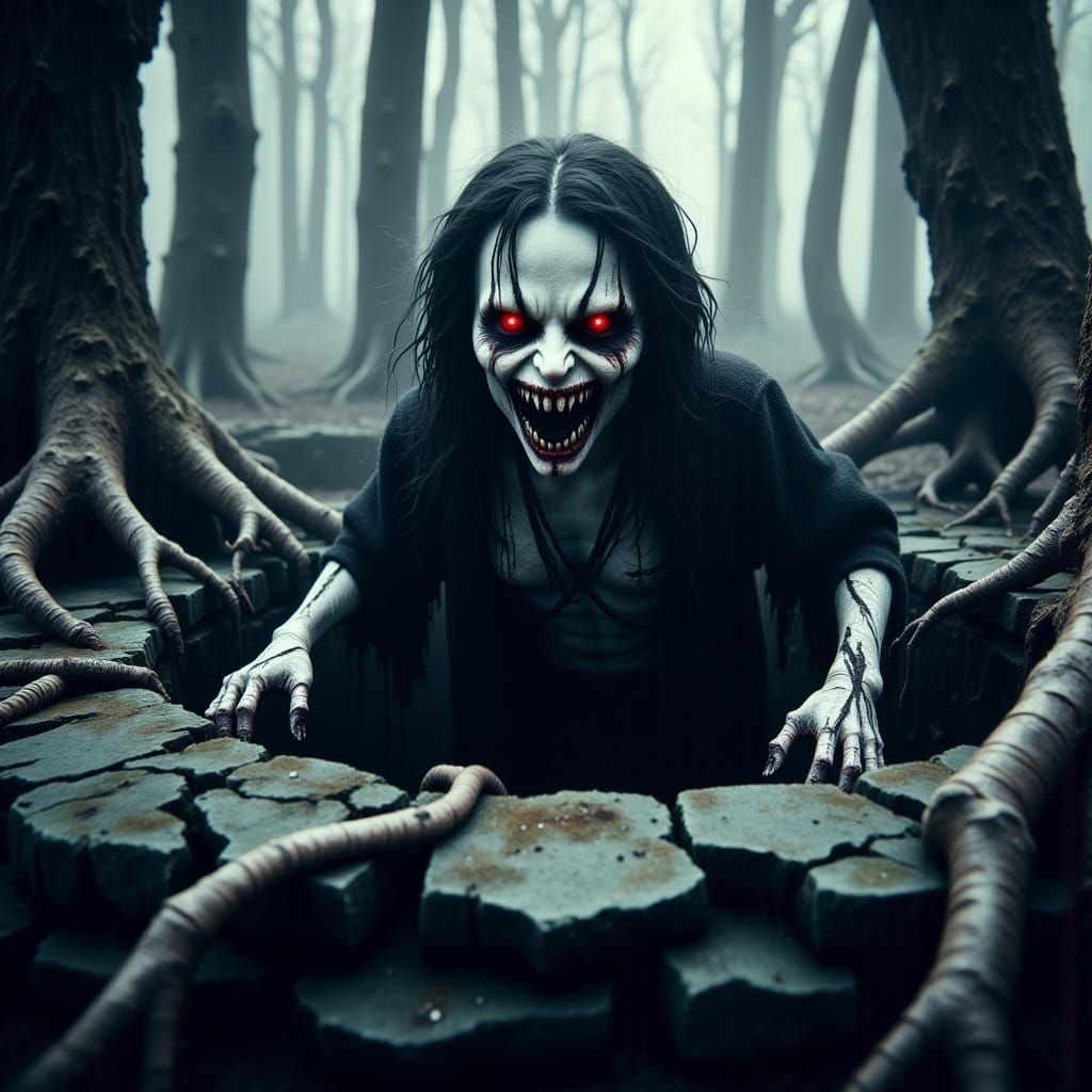 Demonic Child Emerges from Ancient Well