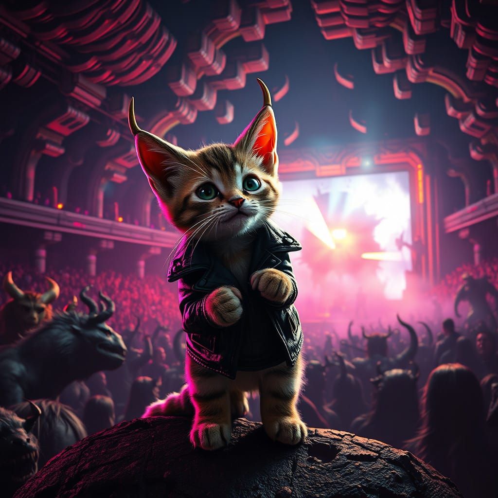 Kitten Rockstar Reigns Supreme at Epic Heavy Metal Concert
