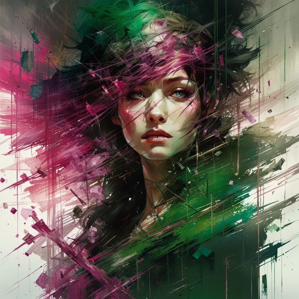 Broken Glass Dreamscape in Renaissance Style