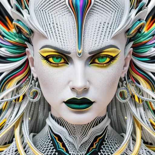 Psychedelic CGI Image in Vivid Colors