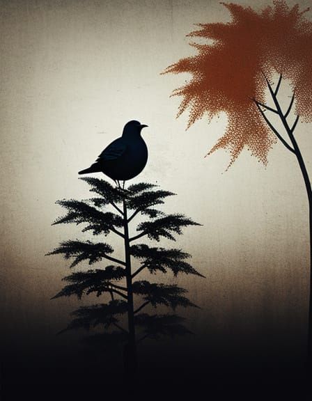 Abstract Bird in Dust and Rust by Necrolord