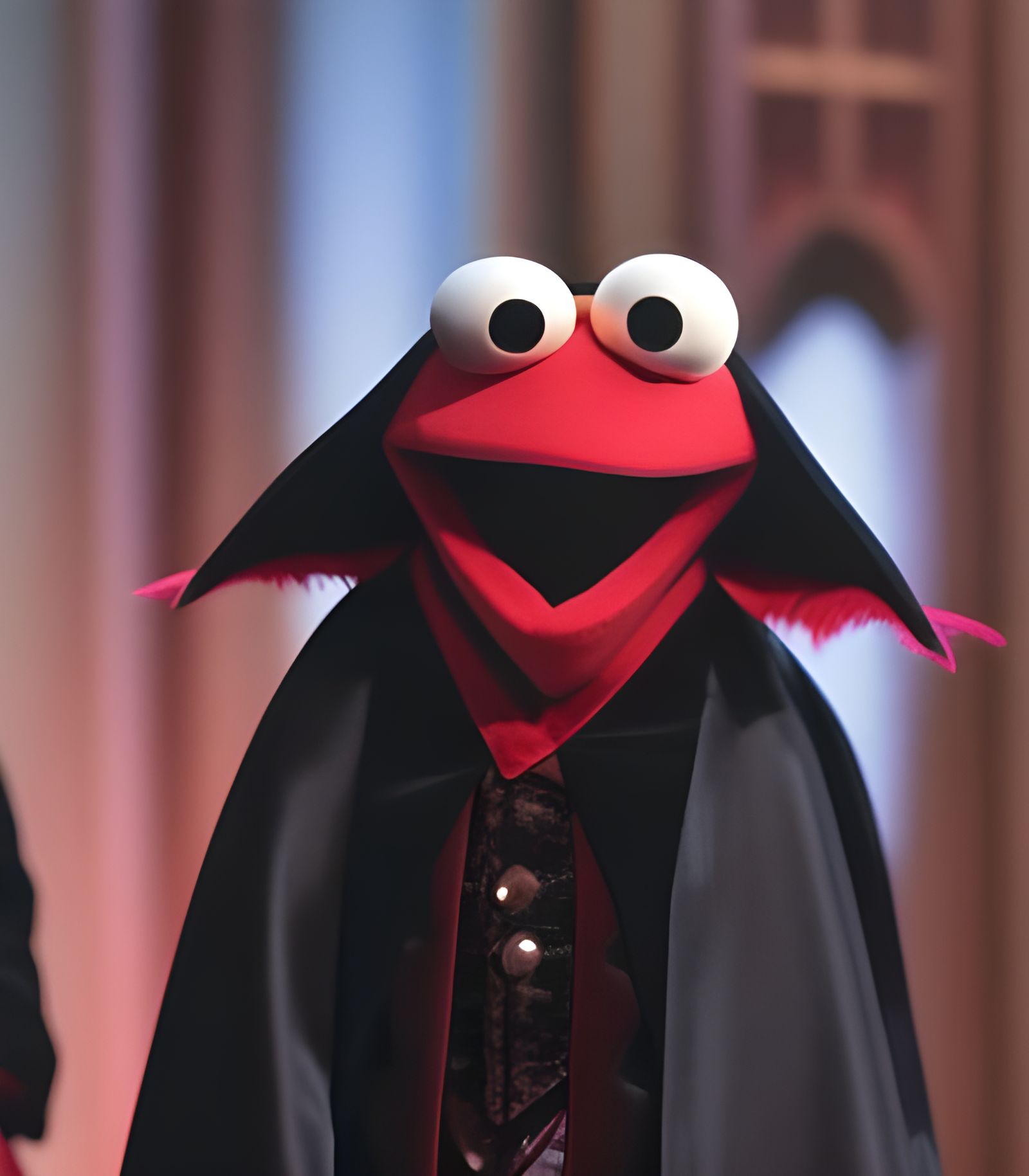 Count Dracula as a Muppet in 3D Digital Art