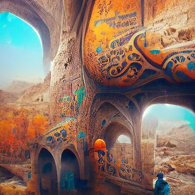 Fantastical Matte Painting of Iran's Past