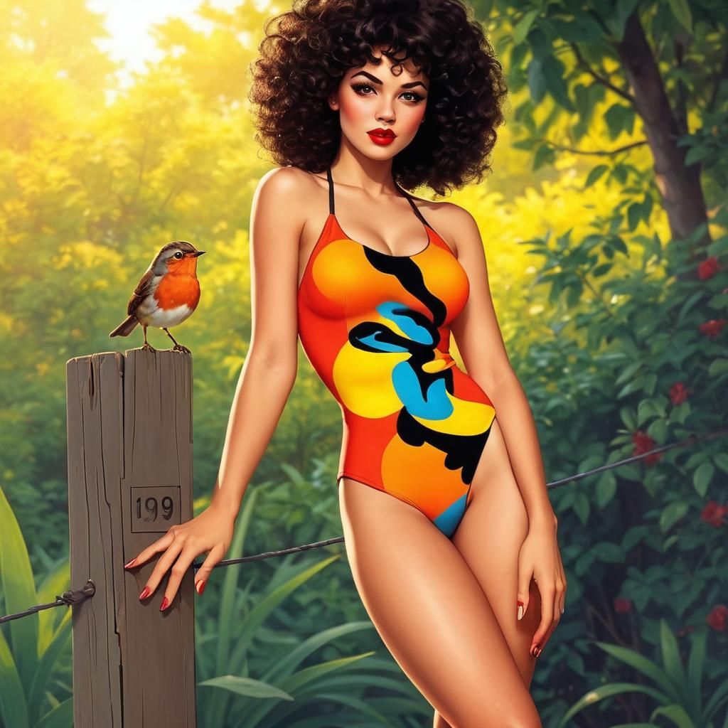 A modelling shoot where the local robin decided to blend in