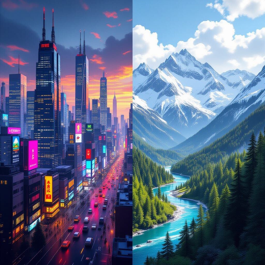 A Congested City and Big Country