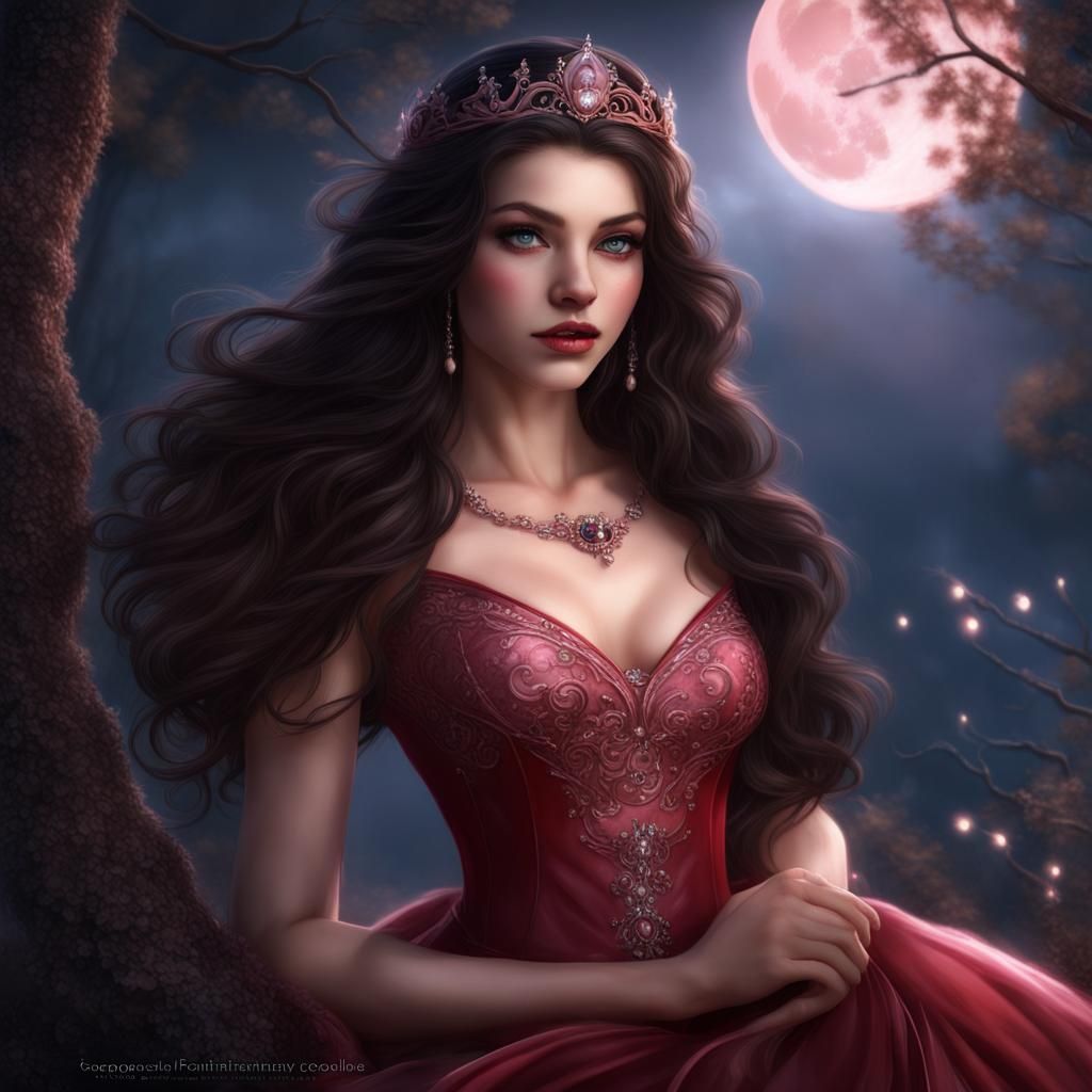 Captivating Fae Princess in Romantic Fantasy Art