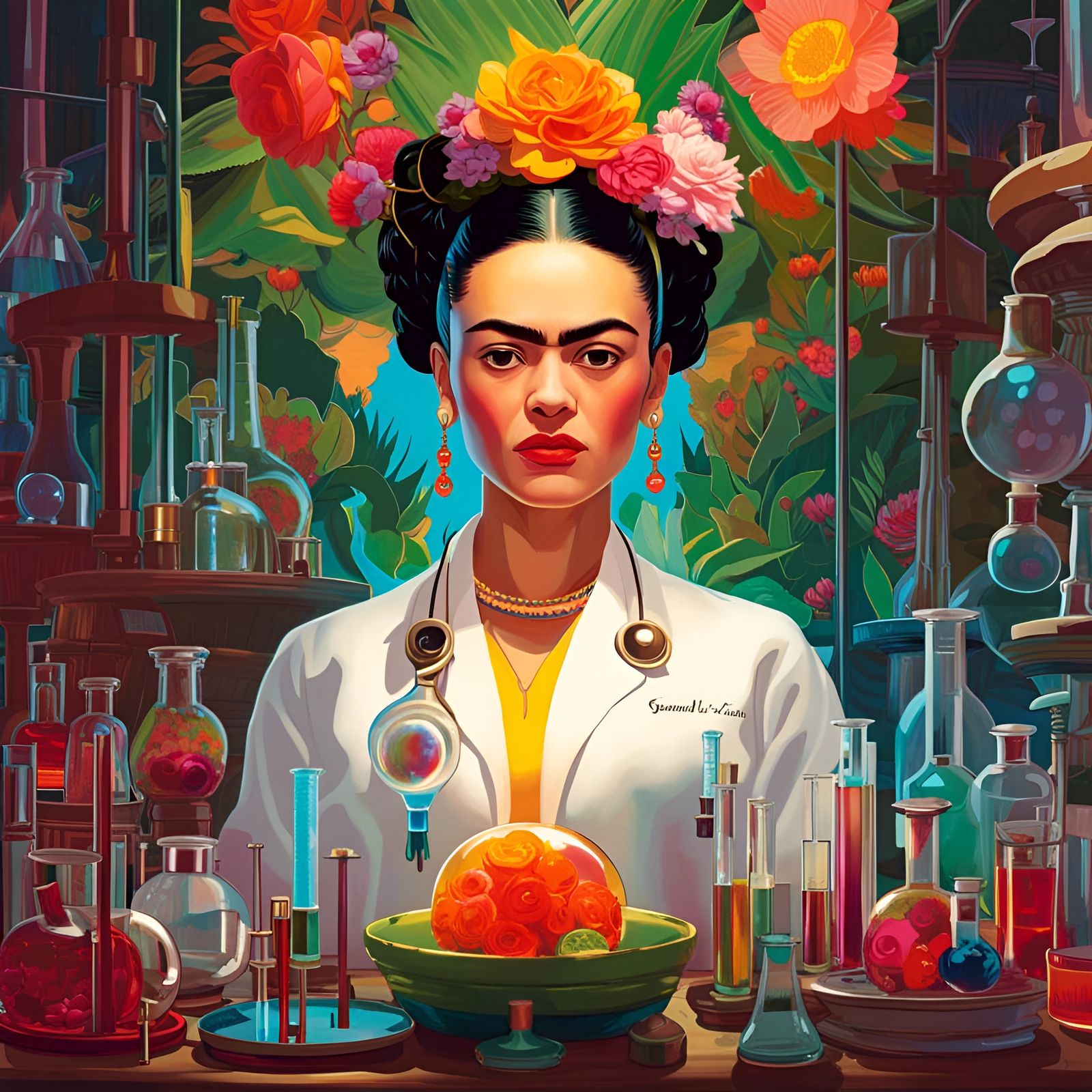 Frida Kahlo as a Scientist