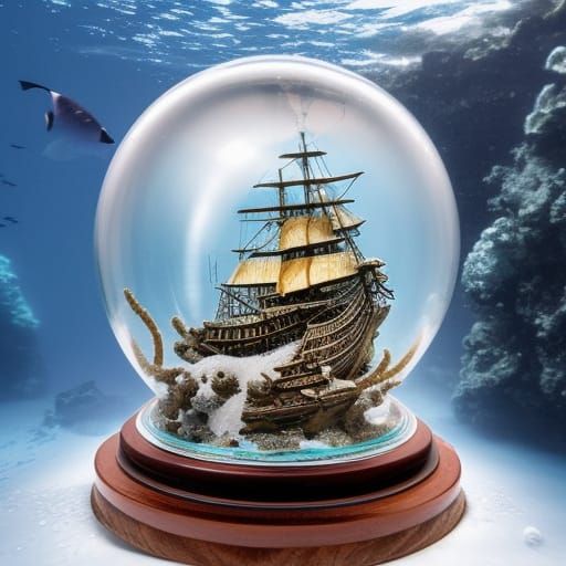 Wreck in a Snow Globe VII