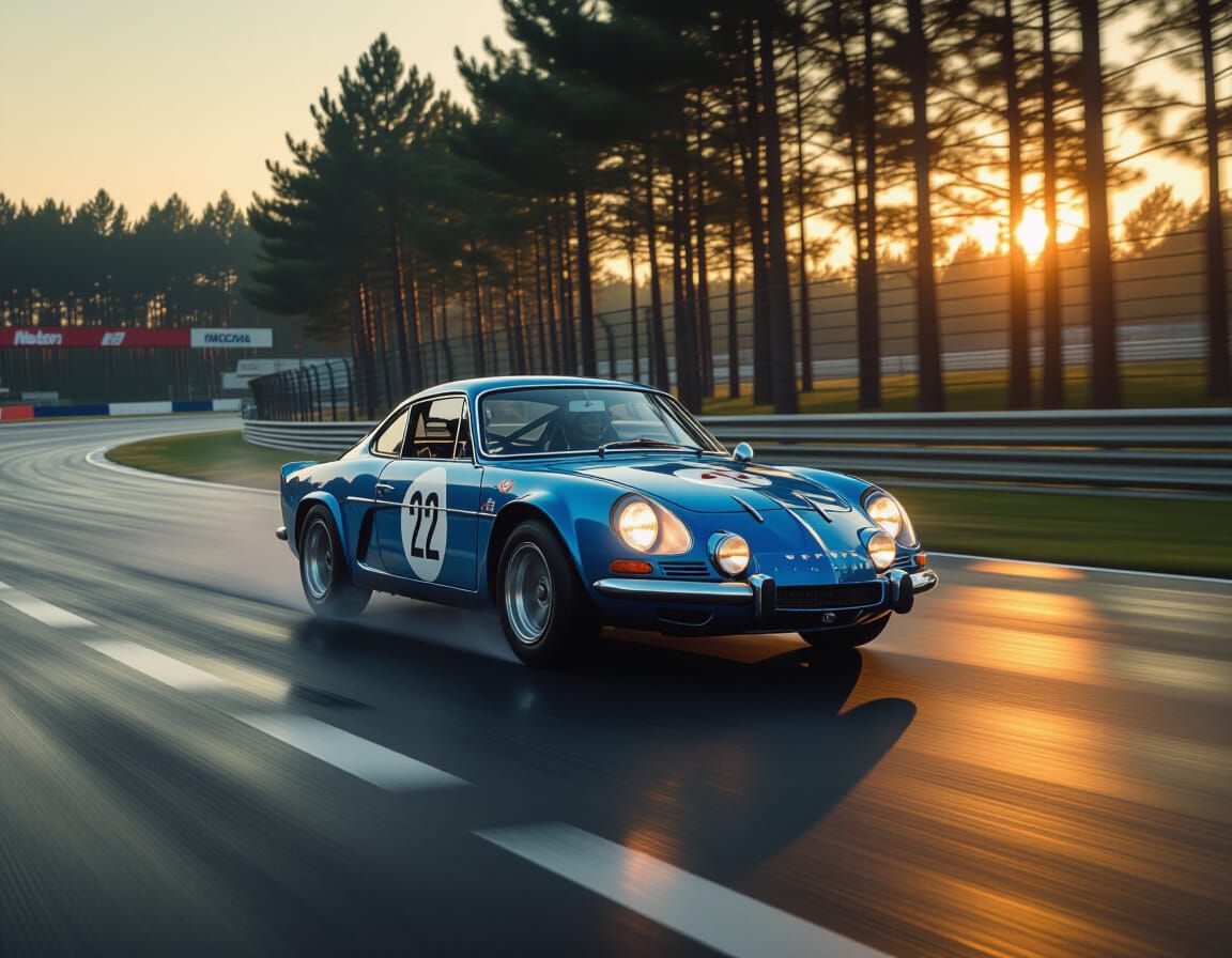 Alpine A110 Races at Le Mans in Cinematic Style