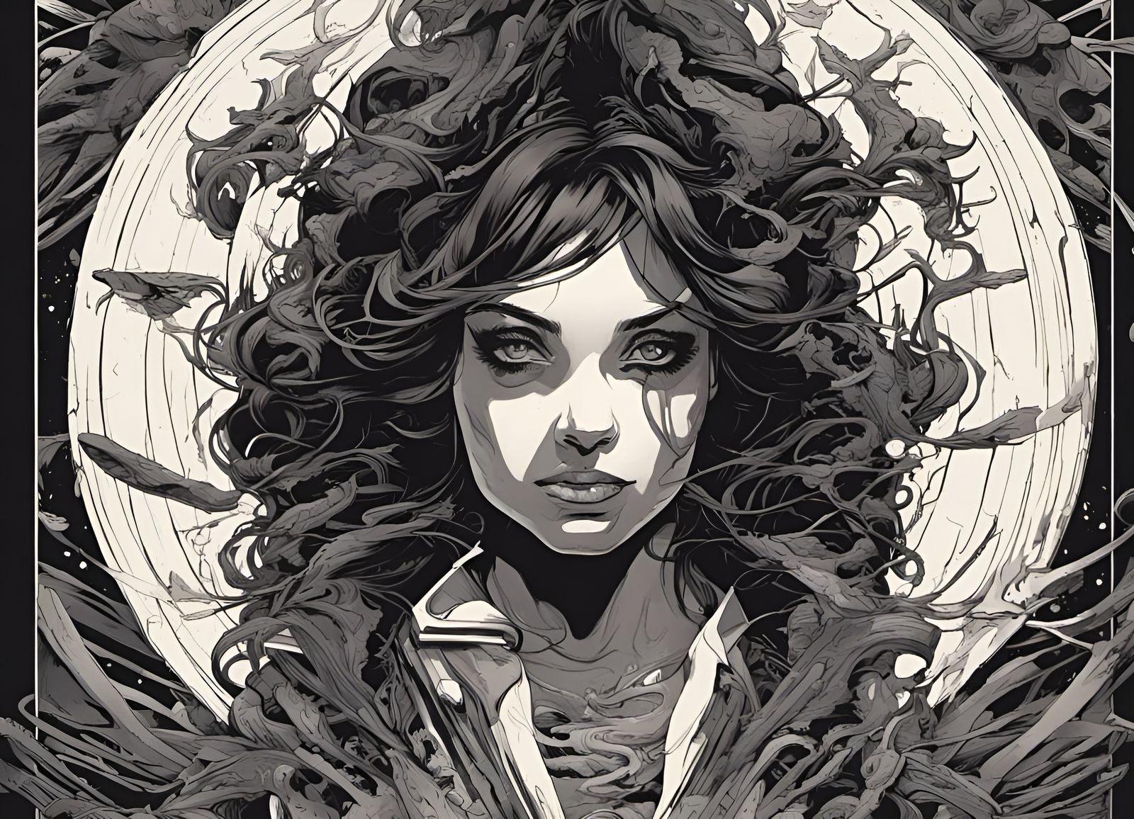 Dark Comic Book Character Art