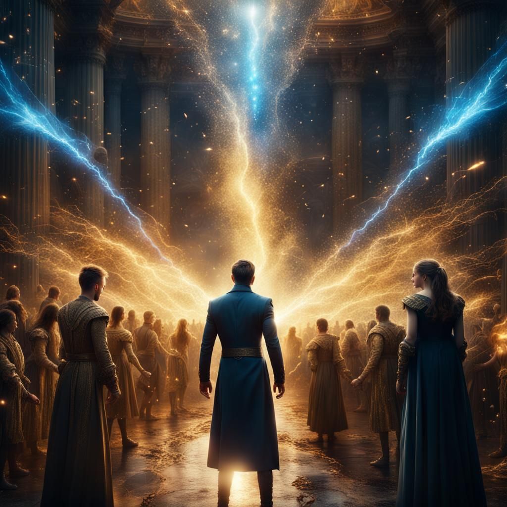 Epic Battle of Light and Dark Magic