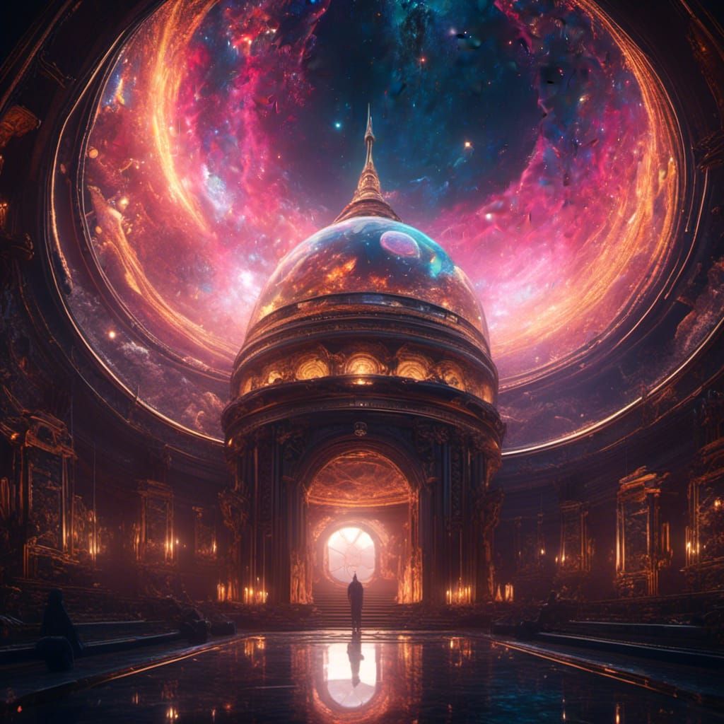 Luminescent Dome: Detailed Matte Painting in Unreal Engine