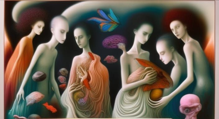 Fairytale Gathering of Geniuses in Rich Colors