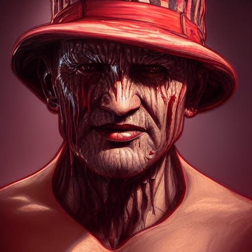 Hyperdetailed Freddy Kruger Portrait in Unreal Engine 5