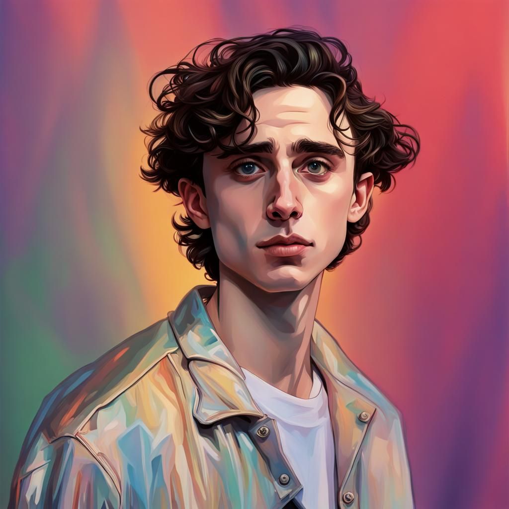 Hyperrealistic Portrait of Timothée Chalamet