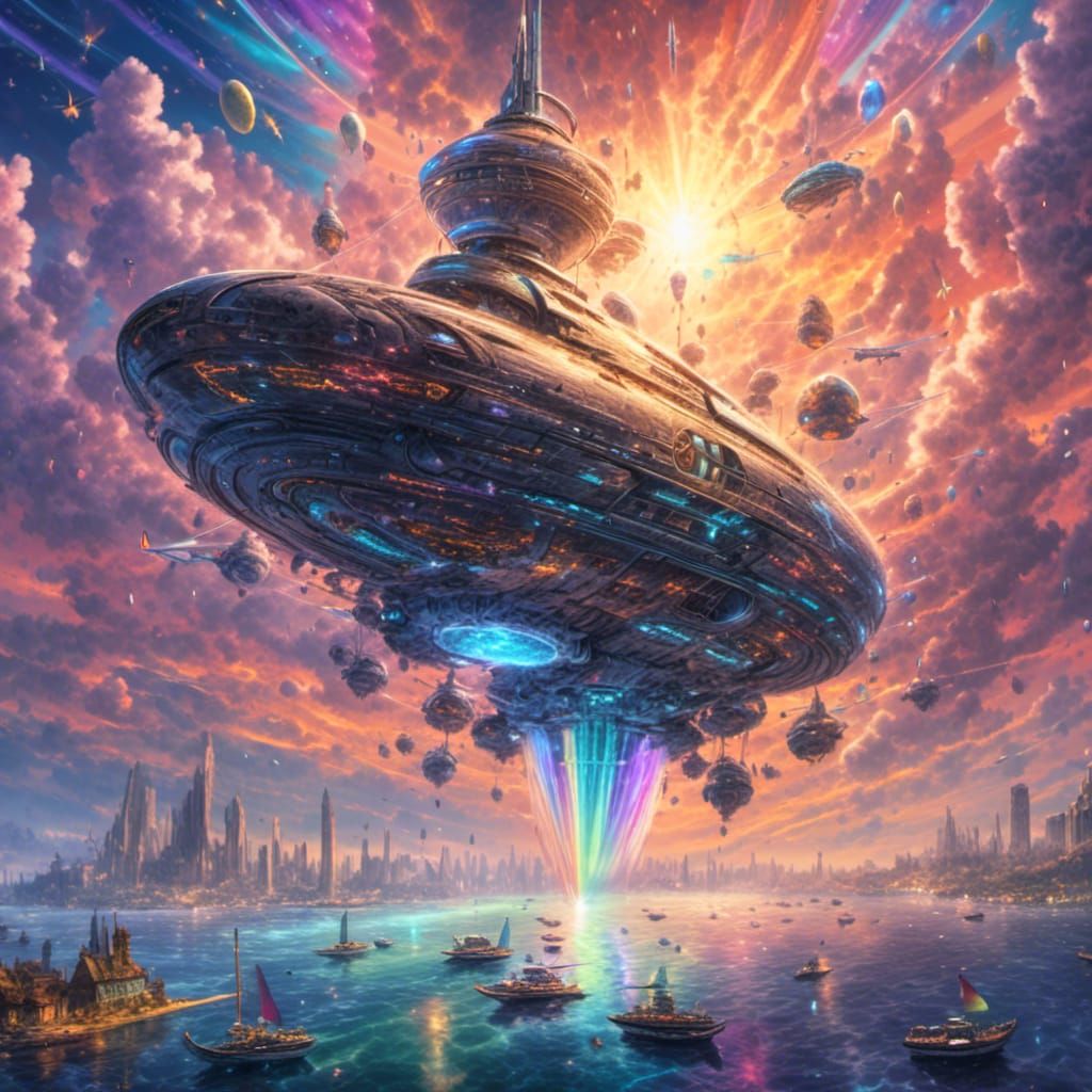 Civilian Spaceship Enters Earth's Atmosphere in Solarization...