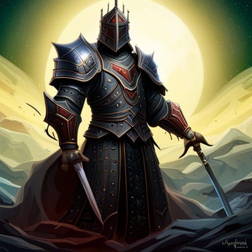 High Gothic Evil Emperor in Starry Knight Armor