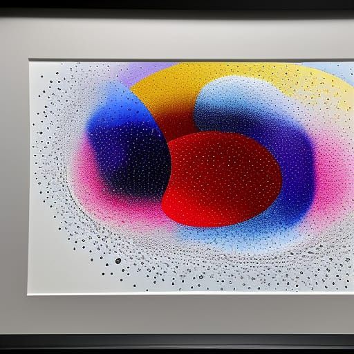 Dynamic Acrylic Pour Painting with Circular Motifs