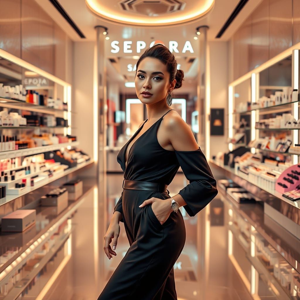 Elegant Cosmetics Studio in Luxe Aesthetic