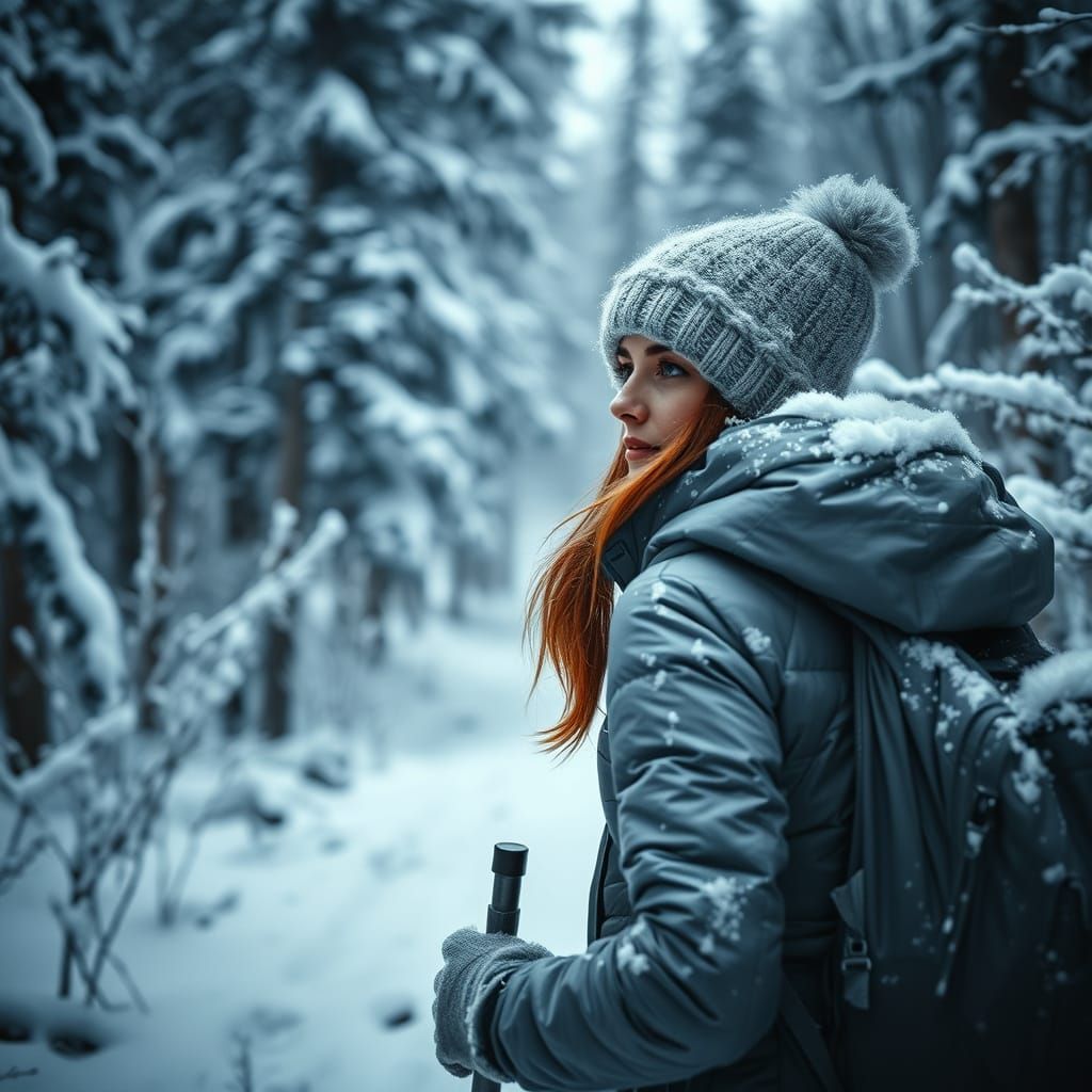 Winter Wonderland Hike in Hyperrealistic HDR