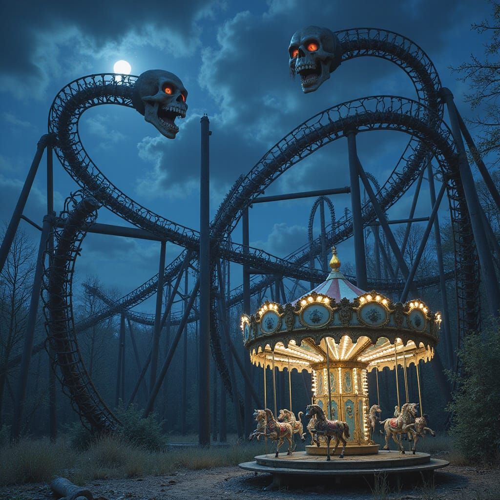 Twilight Terrors: Haunted Amusement Park Nightmare