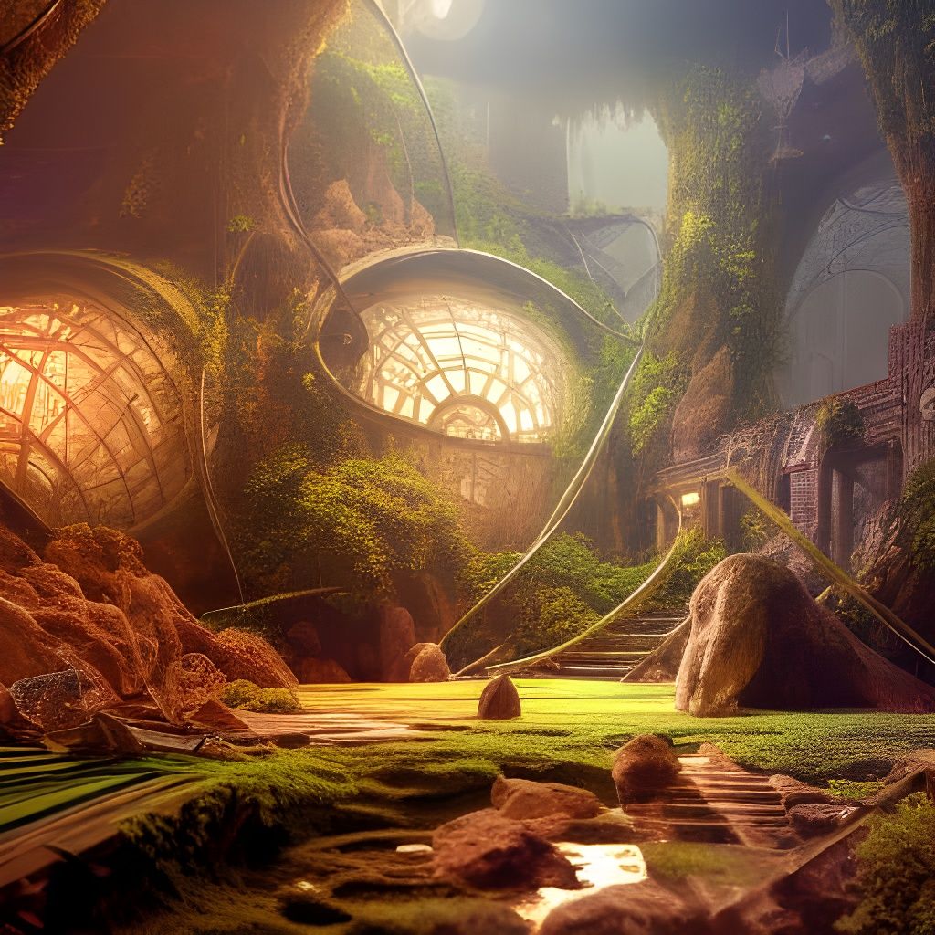 Terrarium: Sci-Fi Digital Art by Woodroffe