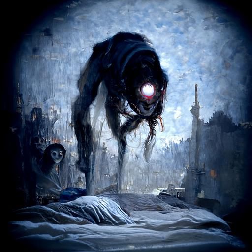 Nightmarish Creature Watches from the Dark